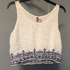 White crop top